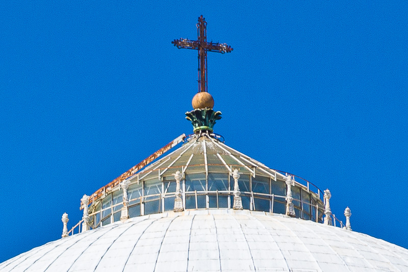 La lanterna della cupola della basilica di San Francesco di Paola